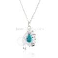 Fournisseur en gros de turquoise Collier en argent sterling 925